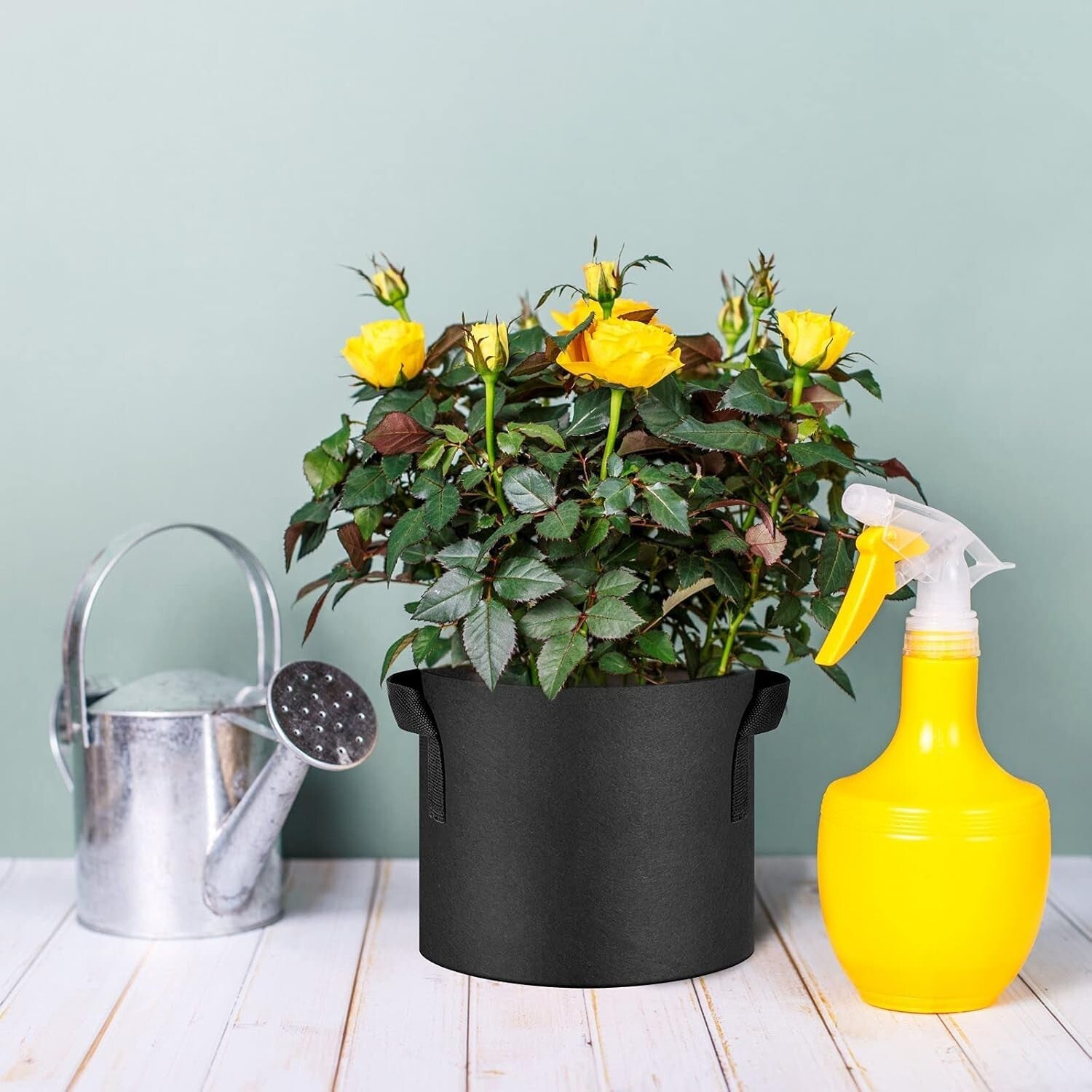 12-Pack of Breathable 25 Gallon Grow Bags with Sturdy Handles for Easy Mobility