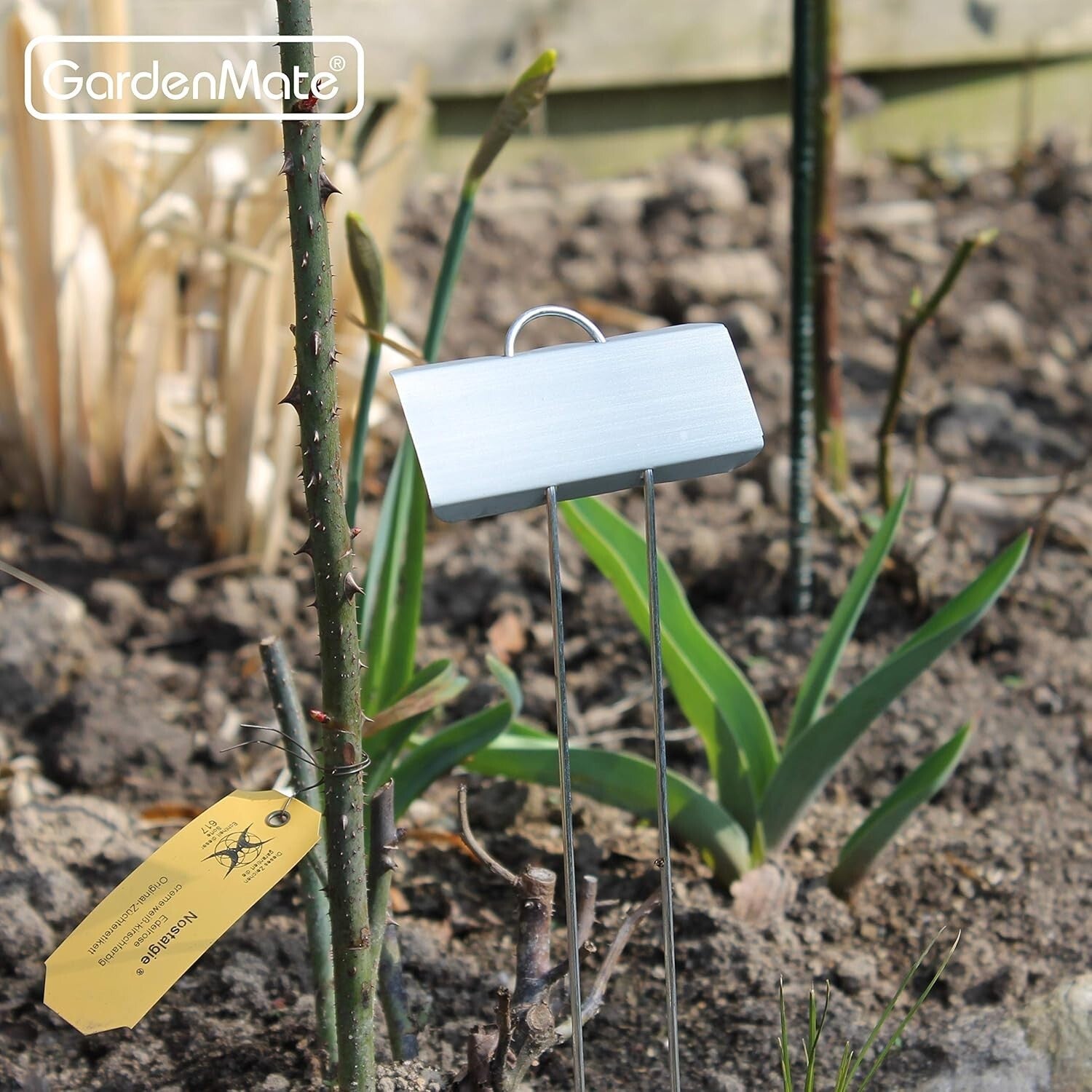 Weatherproof 50-Pack Zinc Plant Labels - Durable 11.5" Metal Garden Markers