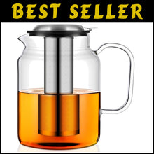 Load image into Gallery viewer, Extra-Large 85oz Borosilicate Glass Teapot with Removable Infuser for Families