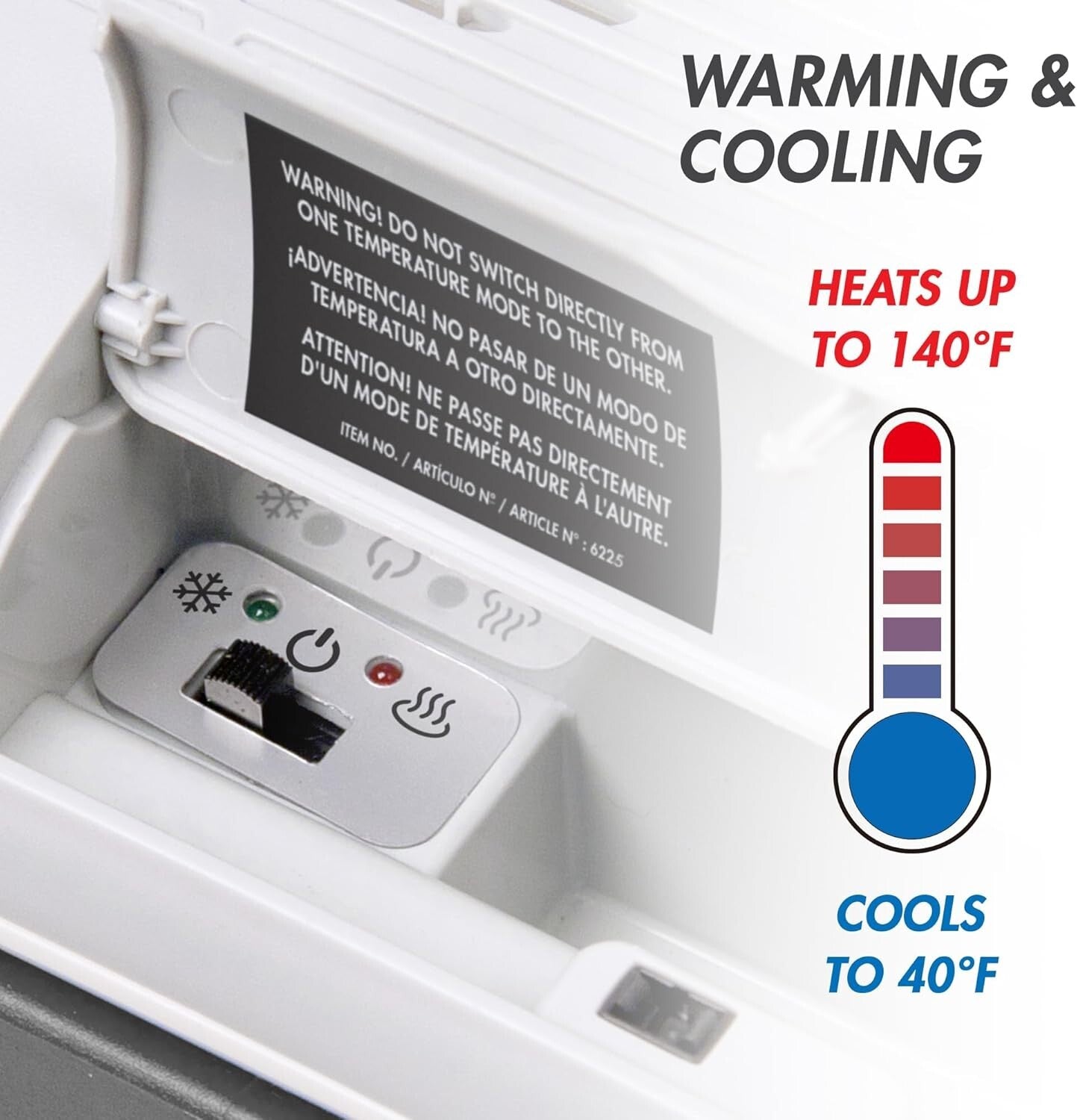 2-in-1 Portable Thermoelectric Cooler/Warmer – 24L for Ultimate Travel Comfort