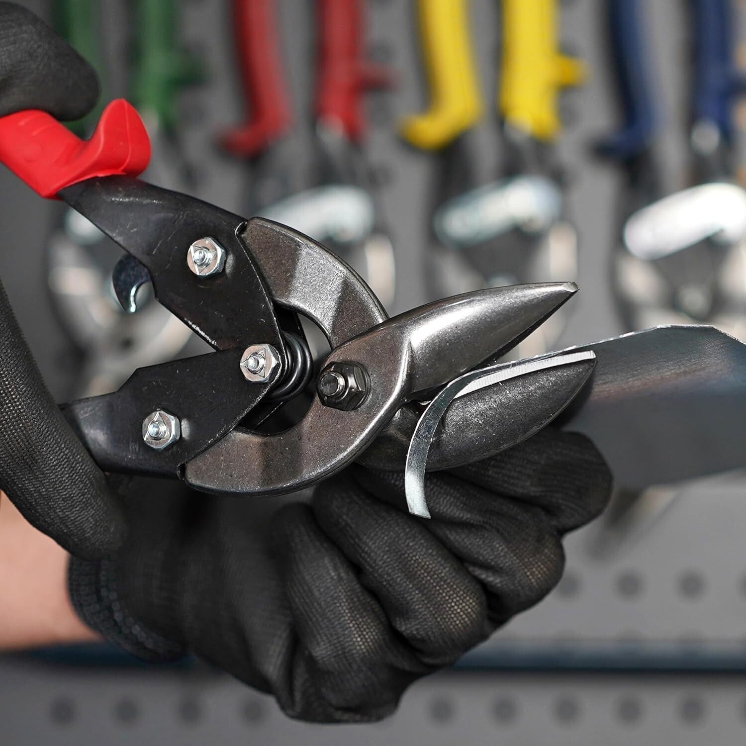 KUSH'N-POWER Offset Snip Set for Sheet Metal - Made in USA, Professional Quality