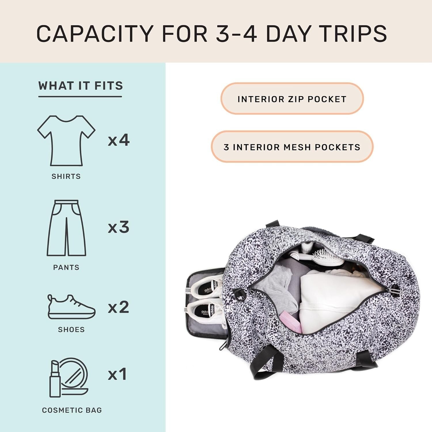 Durable Polyester Travel Bag - Perfect Fit for Yoga, Gym, or Weekend Getaways