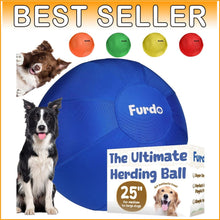 Load image into Gallery viewer, Large 25” Herding Dog Ball for Outdoor &amp; Active Play – Ideal for Herding Breeds