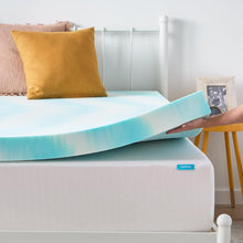 Load image into Gallery viewer, CertiPUR Certified 4-Inch Plush Gel Memory Foam Topper - Refresh Your Sleep