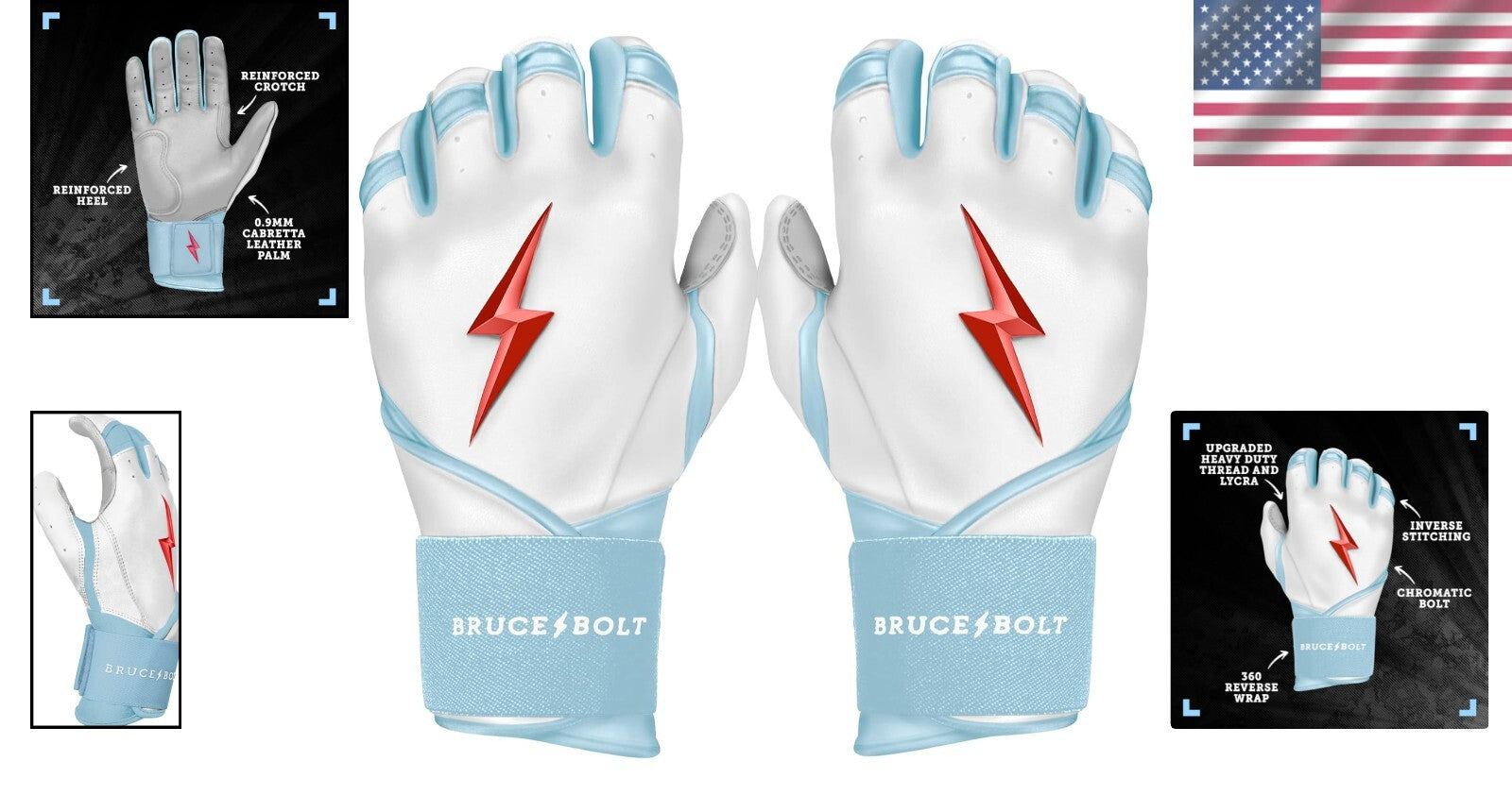 Chicago Cubs Signature Series Batting Gloves - Double Reinforced Leather Support