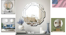 Load image into Gallery viewer, Stylish 31.5" Hexagonal Wall Mirror - Sleek Silver Finish for Elegant Homes