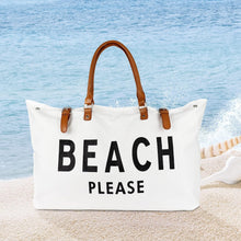 Load image into Gallery viewer, Versatile Waterproof Beach Bag with Snap Button Closure - Flexible Duffle Option