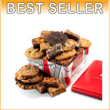 Load image into Gallery viewer, Gourmet Cookie &amp; Brownie Gift Basket - 12 Cookies &amp; 10 Brownies, Perfect for ...