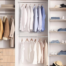 Load image into Gallery viewer, Adjustable Stainless Steel Hanging Rods - Maximize Closet Space with Ease