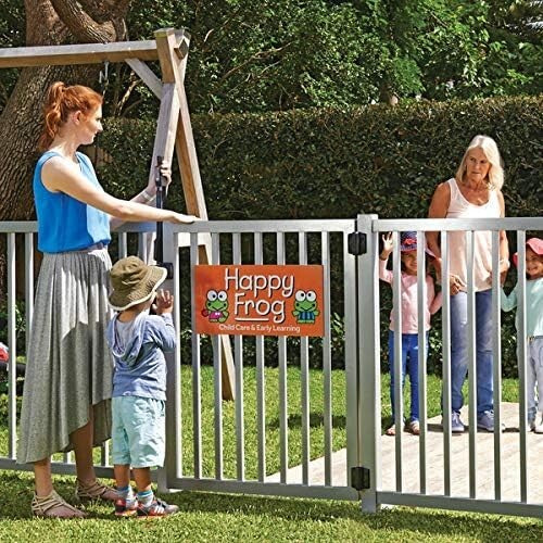 Reinforced Black Gate Hinges with Patented Closure - 2 Pack for Metal Gates