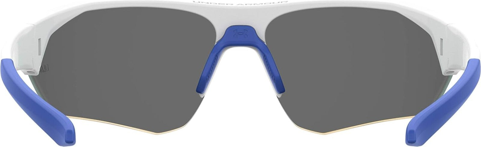 Matte White/Blue Boys' Wrap Sunglasses with Durable TR90 Frame - 69mm Lens