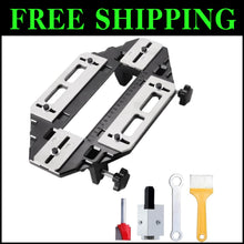 Load image into Gallery viewer, Aluminum Alloy Door Hinge Jig for Effortless Woodworking Lock Installation