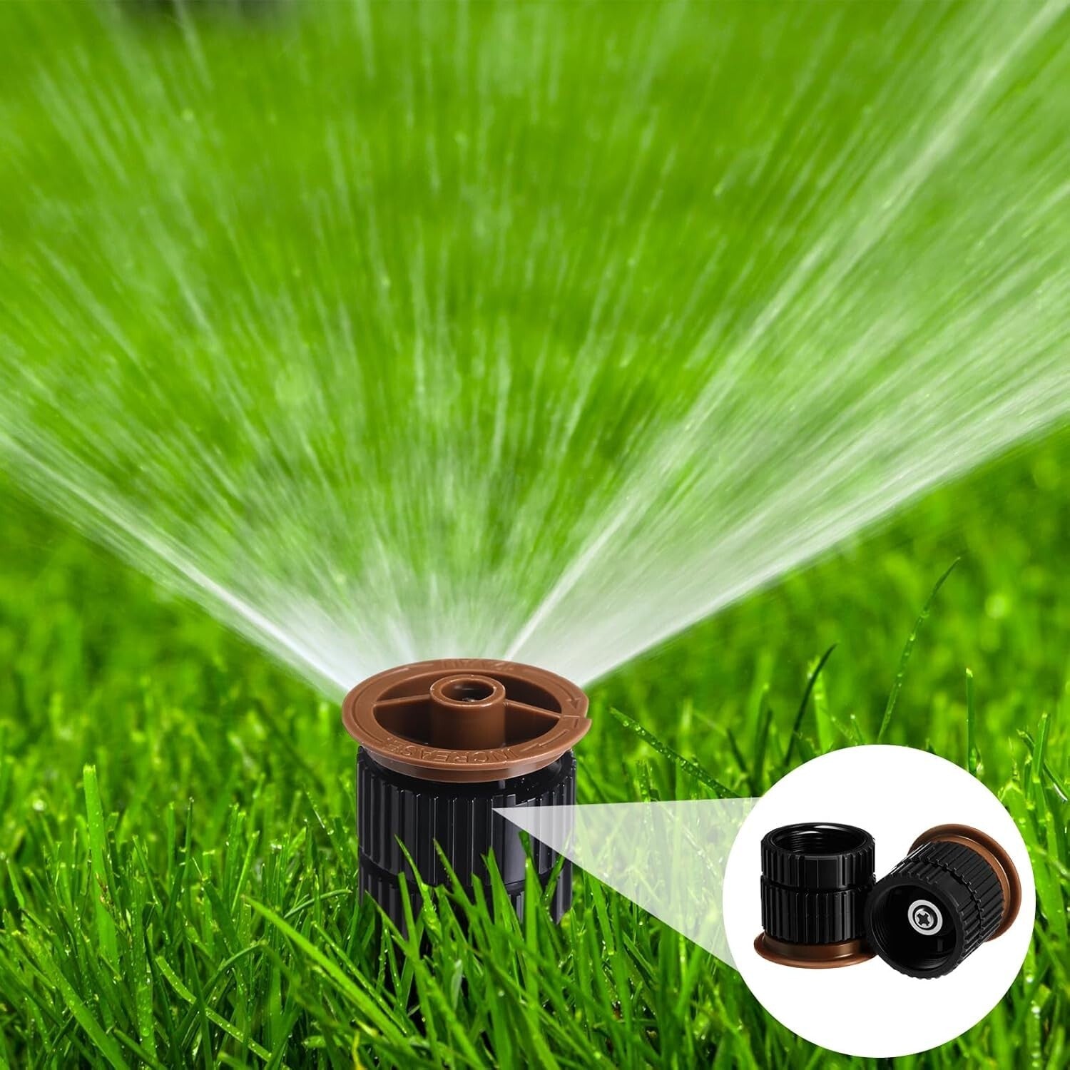 Adjustable 16-Pcs Nozzle Set for Rainbird and Hunter Sprinklers - 8-15 Van