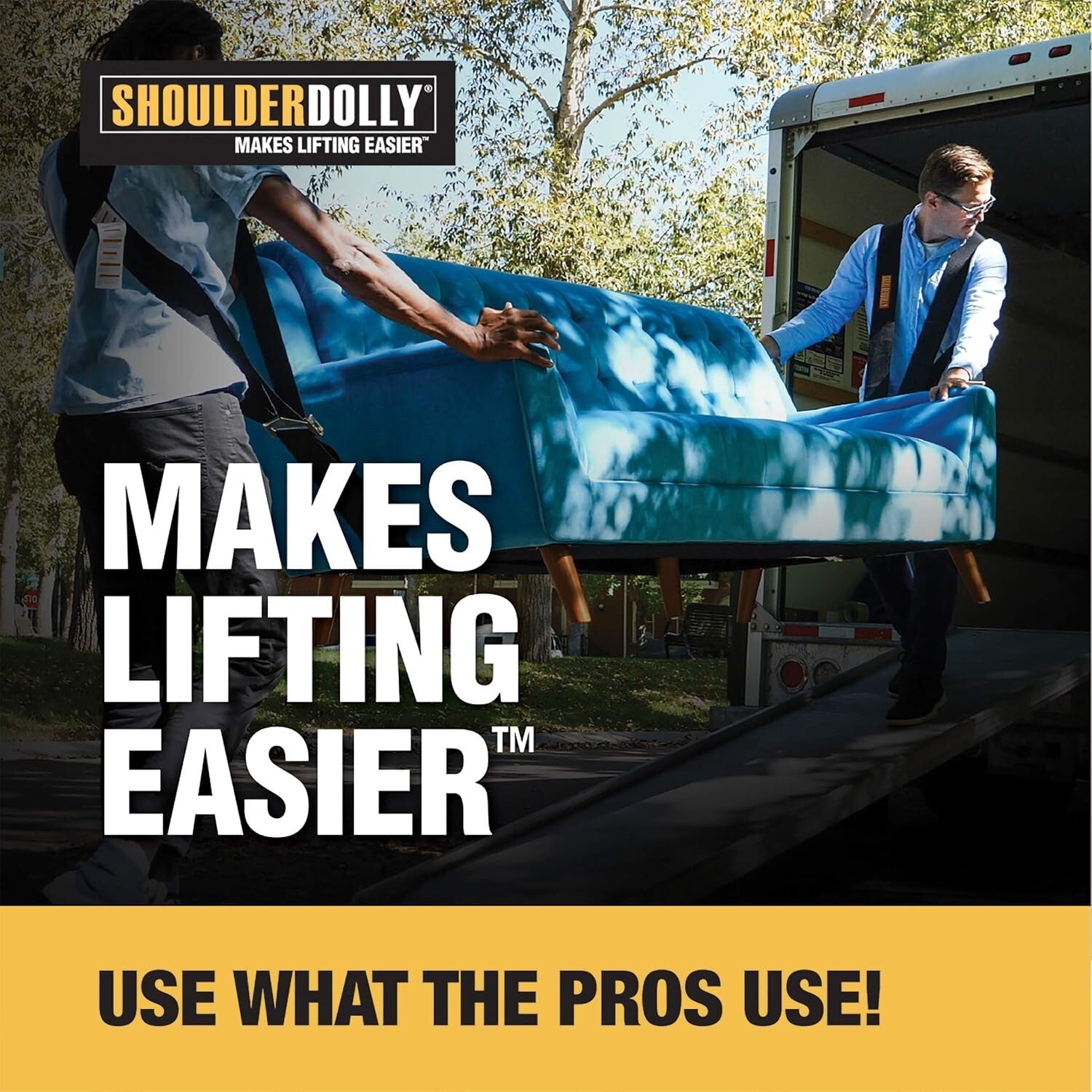 Ergonomic 2-Person Lifting Straps - Effortlessly Move Heavy Furniture (800 lbs)