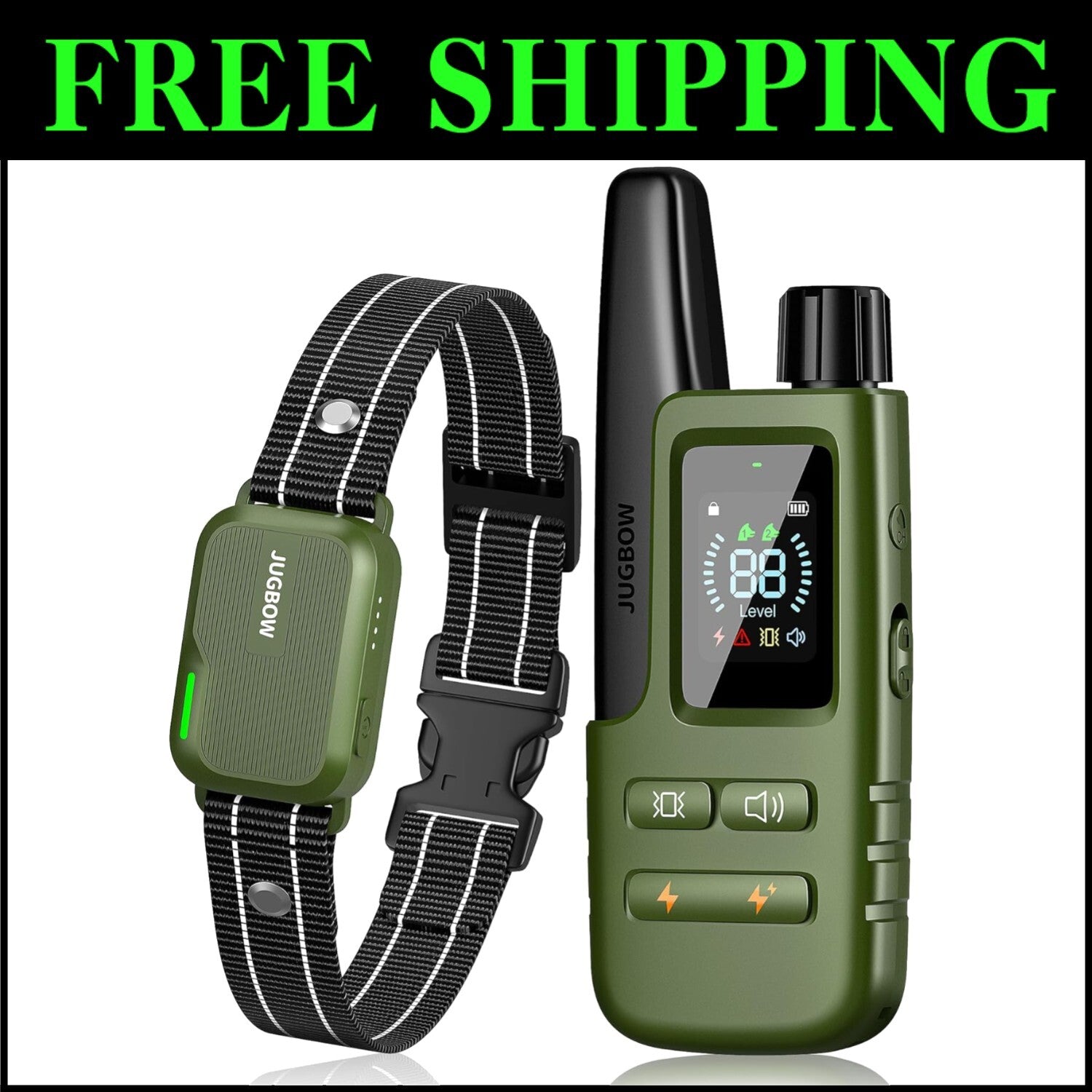 Lightweight 4-Mode Waterproof Dog Shock Collar - Perfect for All Breeds