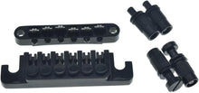Load image into Gallery viewer, 6.3mm Black Tune-O-Matic Roller Saddle Bridge &amp; TP-6 Stopbar for Epiphone Models