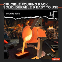 Load image into Gallery viewer, Professional Crucible Pouring Rack and Graphite Crucible for Safe Metal Casting