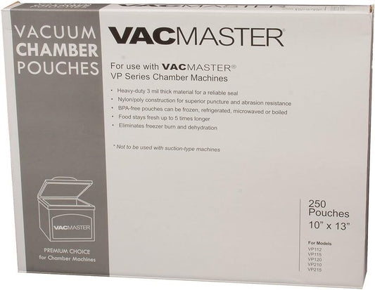 Heavy-Duty 3-Mil Vacuum Chamber Pouches, 10x13 Inches - 250 Count Quality Pack