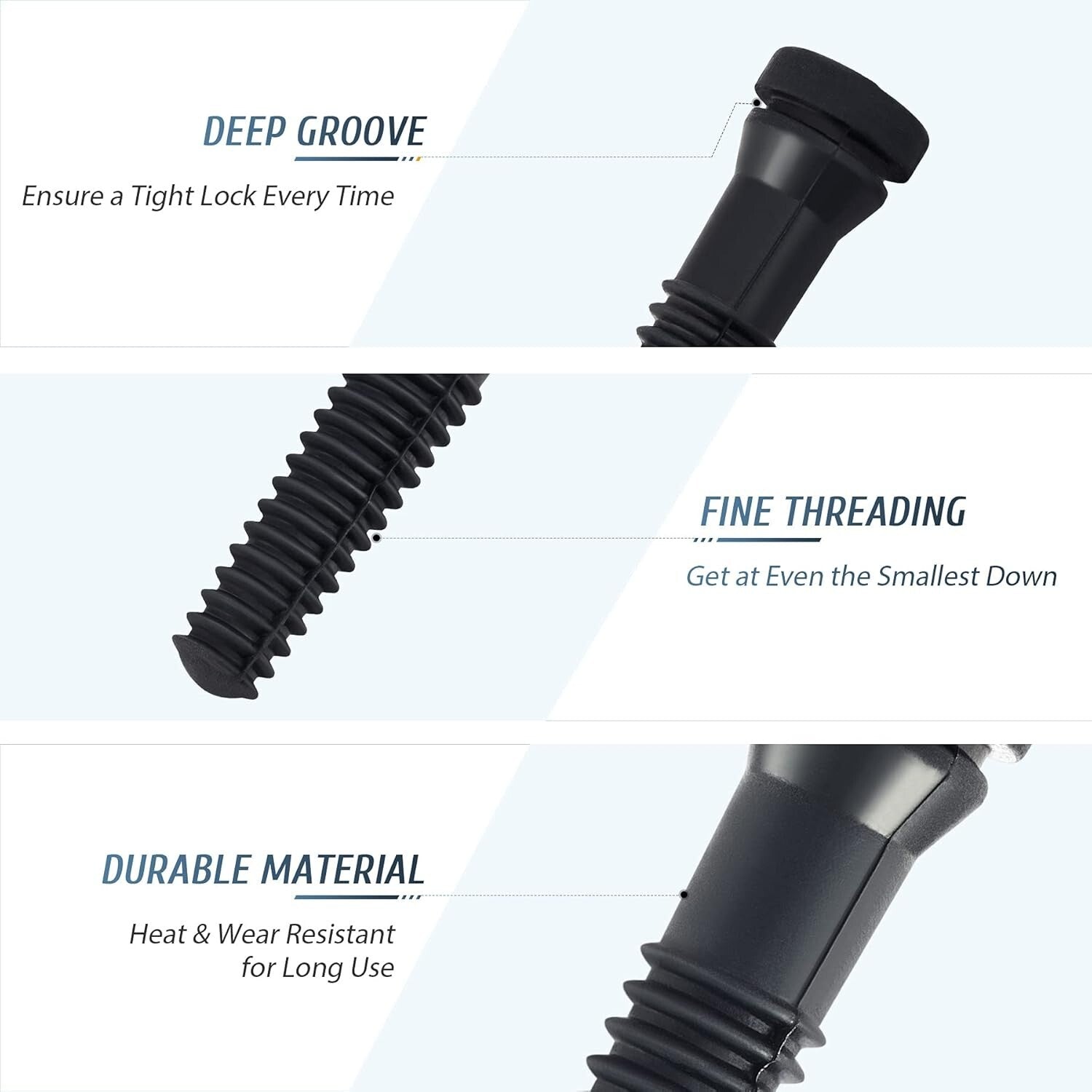 Easy-Install Rubber Plucking Fingers for Poultry - 150 Pack, 3/4" Compatible