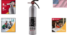 Load image into Gallery viewer, UL Rated 1-A:10-B:C Fire Extinguisher in Stylish Pewter Finish for Modern Homes