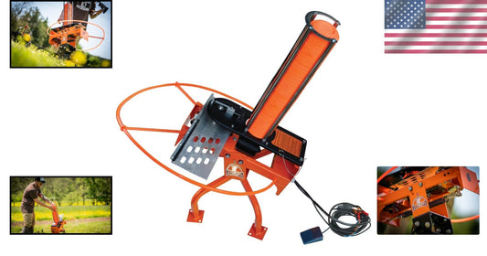 50-Clay Capacity Electronic Thrower - 55+ Yard Range with Remote Compatibility