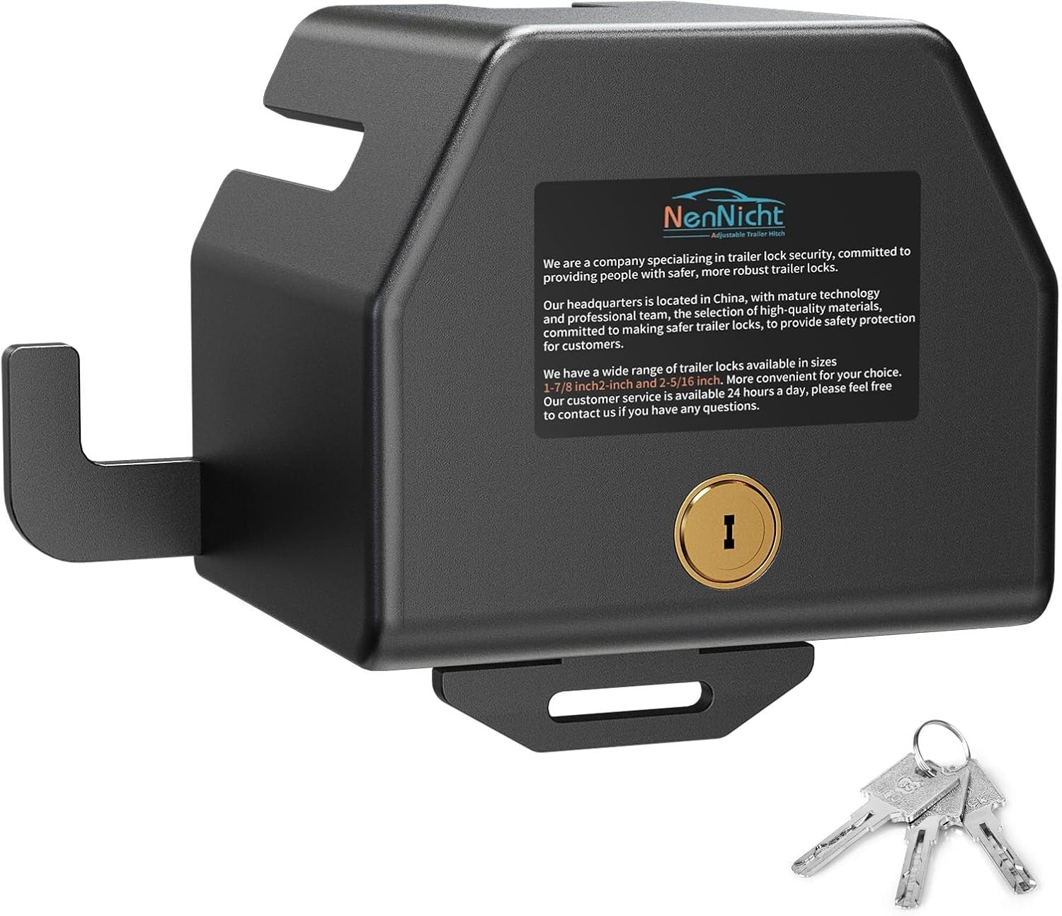 All-in-One Anti Theft Trailer Lock for RVs and Trucks - Weather Resistant Design