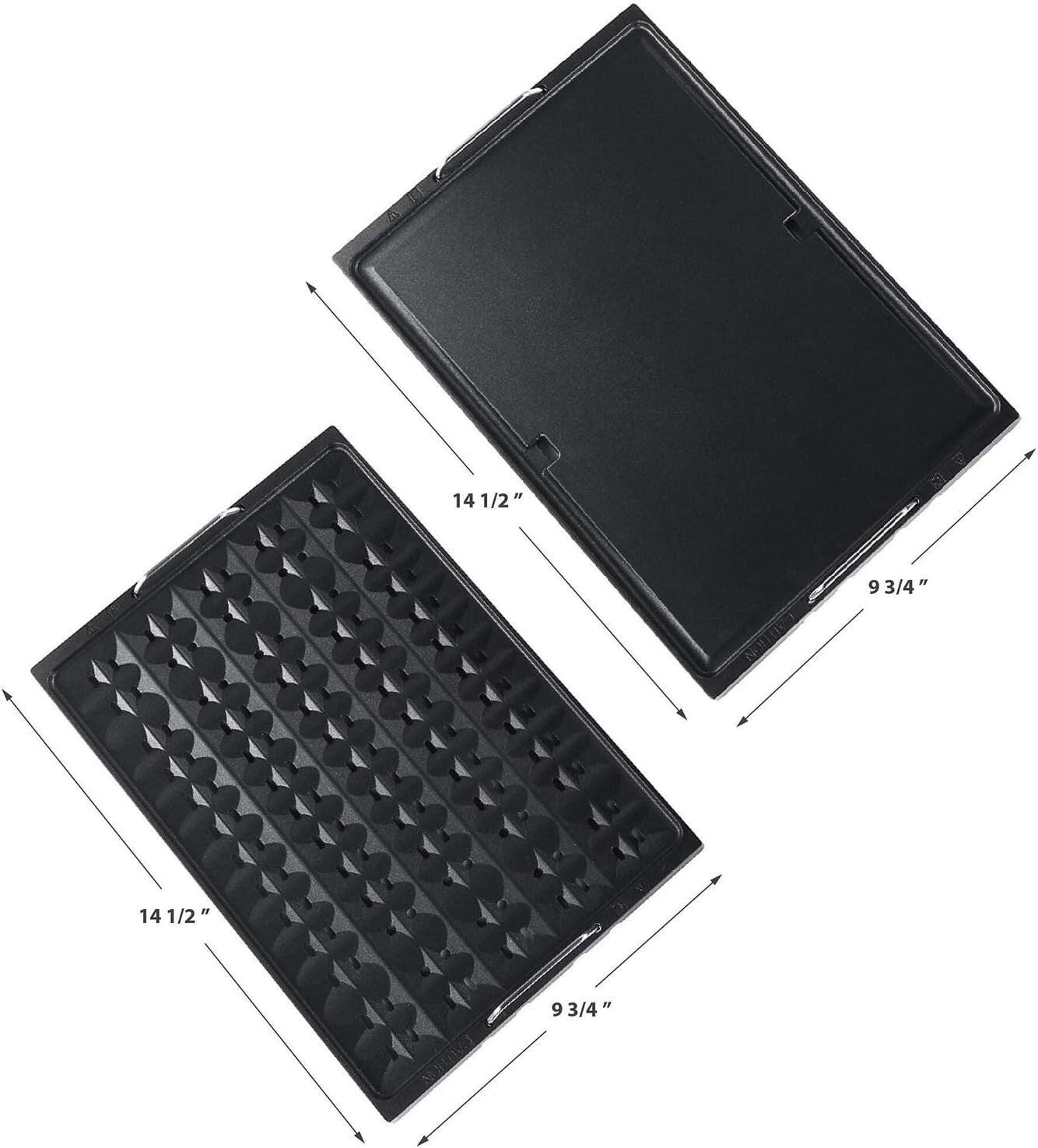 Versatile 2-in-1 Smokeless Grill and Griddle with Recipe Book & Non-Stick Plates