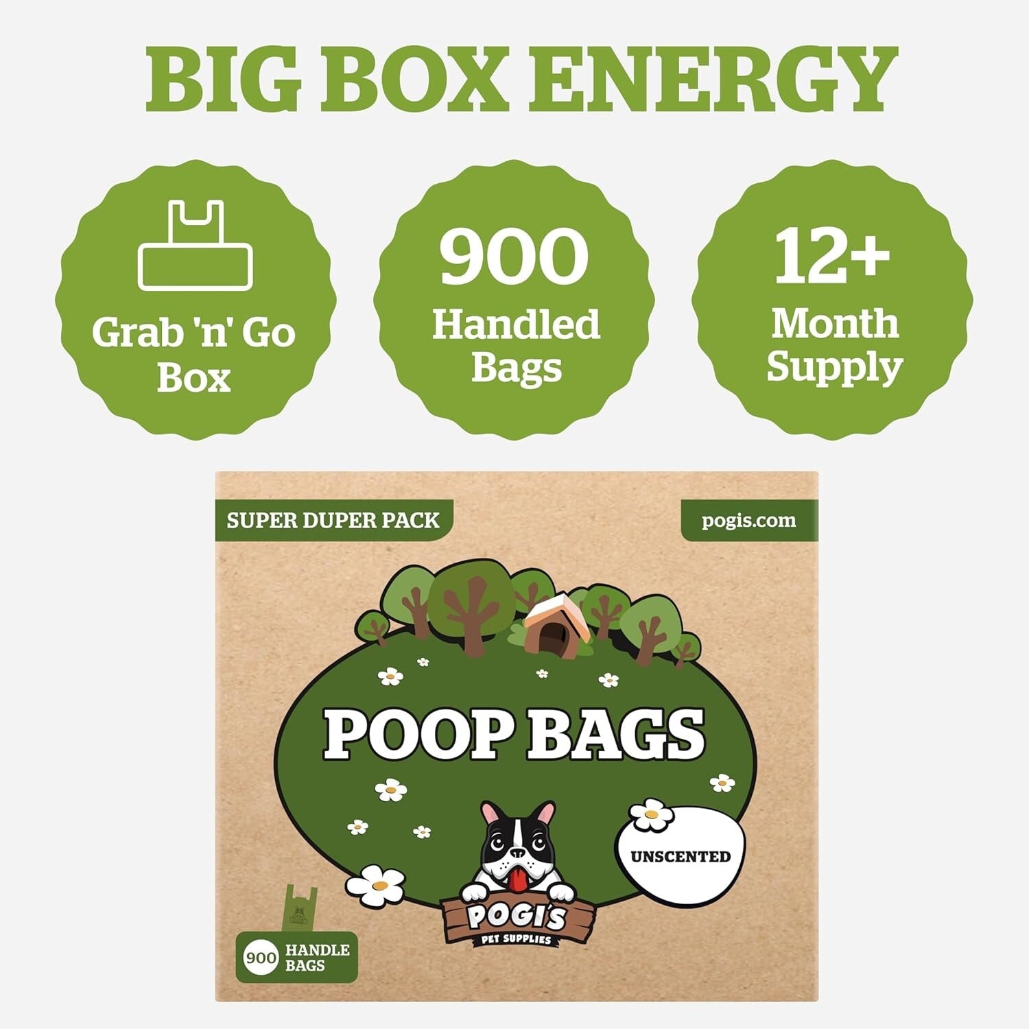 Durable 900 Count Dog Waste Bags with Leak-Proof Protection & Easy Handles