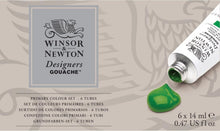 Load image into Gallery viewer, Designers' Gouache Primary Color Set: 6 Opaque 14ml Tubes - Fade Resistant