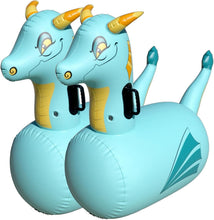 Load image into Gallery viewer, Magical Blue Dragon Bouncy Hoppers - Durable Kids Inflatable Toys for Outdoors