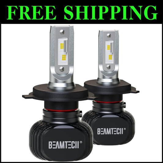 H4 S1 Series 900-3 Fanless Fog Light Bulbs - 300% Brighter, 6500K White, 2 Pack