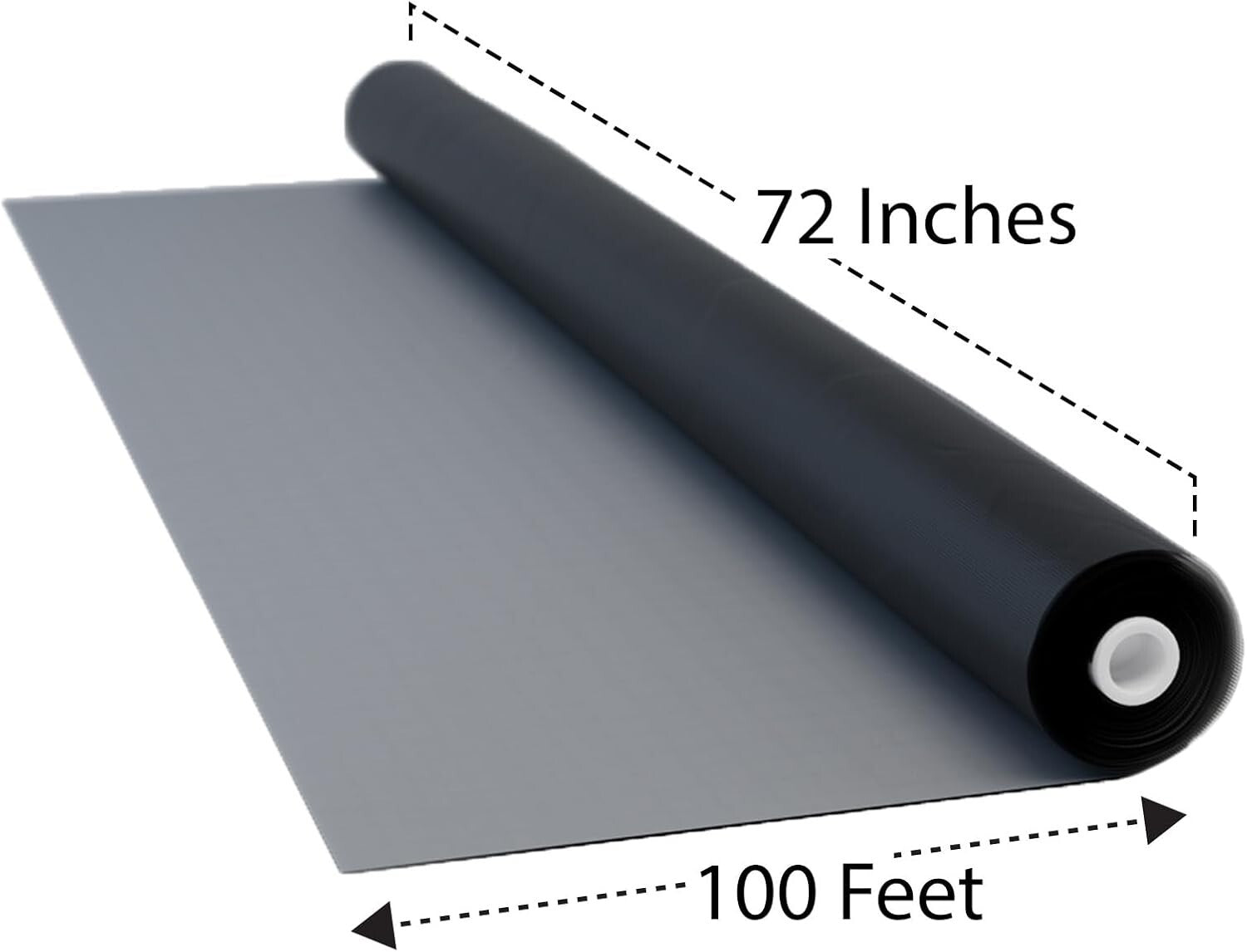 Durable Insect-Blocking 72" x 100 ft Fiberglass Window Screen Mesh Roll