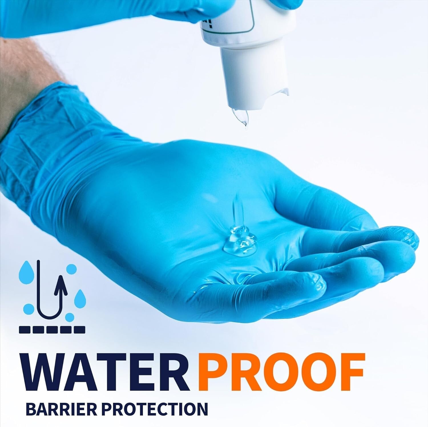 1000 Pack of Blue Nitrile Disposable Gloves - Tactile Sensitivity and Protection