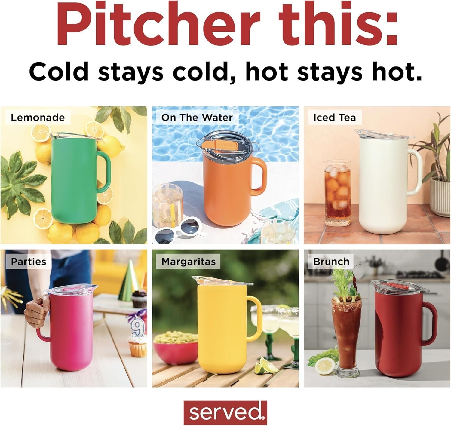 Elegant 2L Copper-Lined Pitcher for Hot & Cold Beverages - Leak-Proof Design