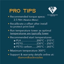 Load image into Gallery viewer, High-Performance 3D Printer Nozzle with Solid Diamond Tip - 0.6mm V6 Compatible