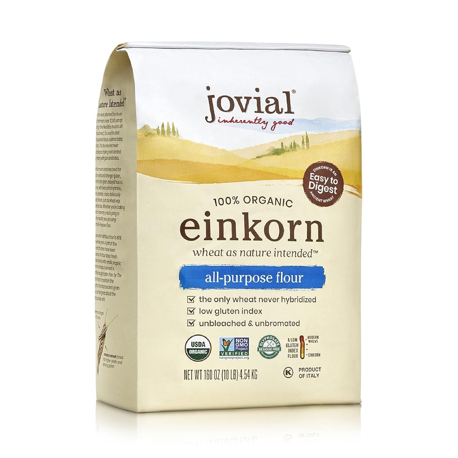 Unbleached Organic Einkorn Flour for Sourdough, Pizza, and Pasta – High Protein