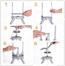 Load image into Gallery viewer, Professional-Grade Vegetable French Fry Cutter with Sharp Stainless Steel Blades