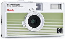 Load image into Gallery viewer, Stylish Striped Green EKTAR H35N Half Frame Camera - Automatic Exposure Included