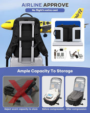 Load image into Gallery viewer, Versatile Travel Backpack with Vacuum Compression &amp; USB Charging for Adults