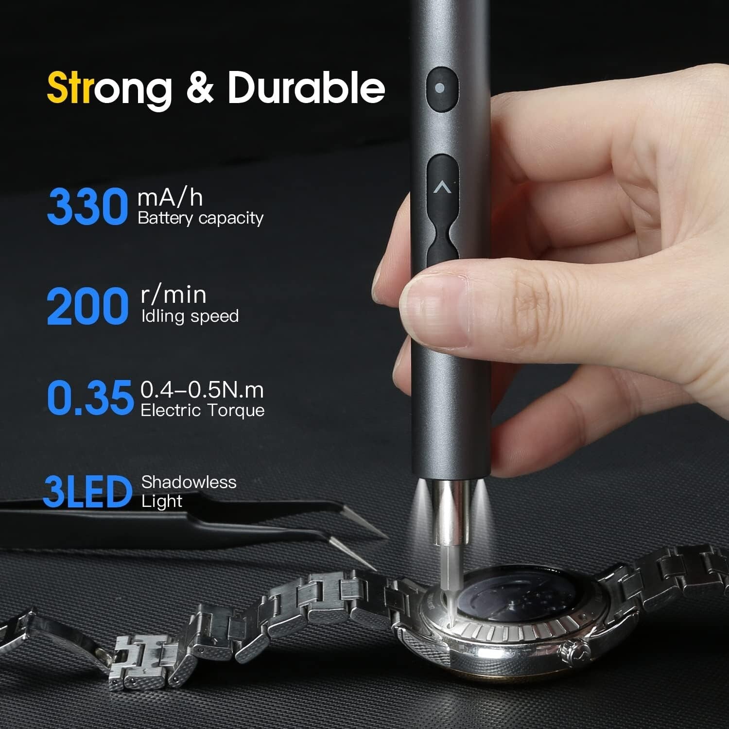 Portable Cordless Screwdriver Set with 100 Bits and Magnetic Tip - Handy Tool