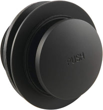 Load image into Gallery viewer, Compact Brass Tip-Toe Tub Drain in Matte Black - Perfect for Style &amp; Function