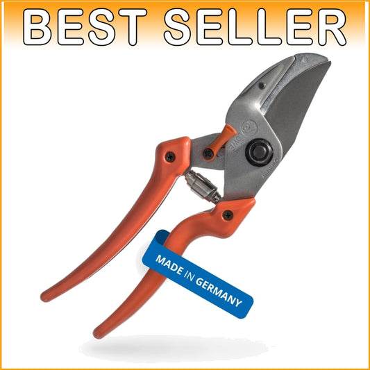 Ergonomic Garden Pruners with Robust Carbon Steel Blade - Precision Cutting Tool