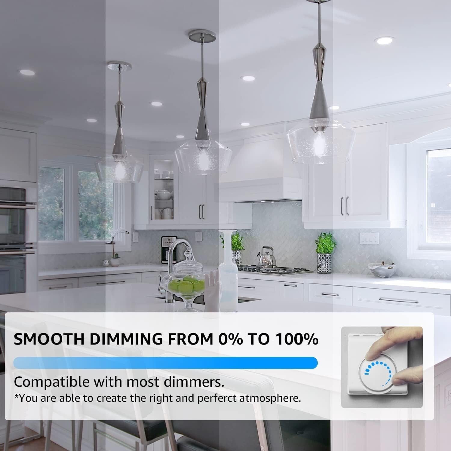 16 Pack Dimmable LED Edison Bulbs - 5.5W Cool White E26 Base for Elegant Spaces