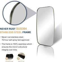Load image into Gallery viewer, Versatile 32x40 Nickel Oblong Mirror for Bathroom &amp; Living Room - Easy Install