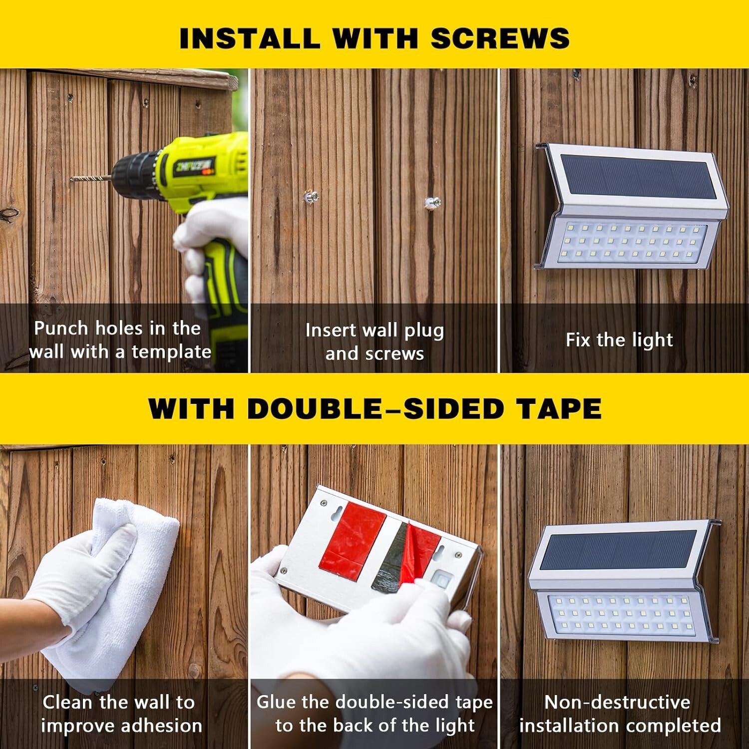 Energy-Saving Outdoor Solar Lights - Waterproof Stainless Steel Lighting Kit