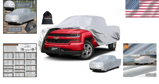 XXL 6-Layer Waterproof Truck Cover - All Weather Protection for Trucks Up to ...