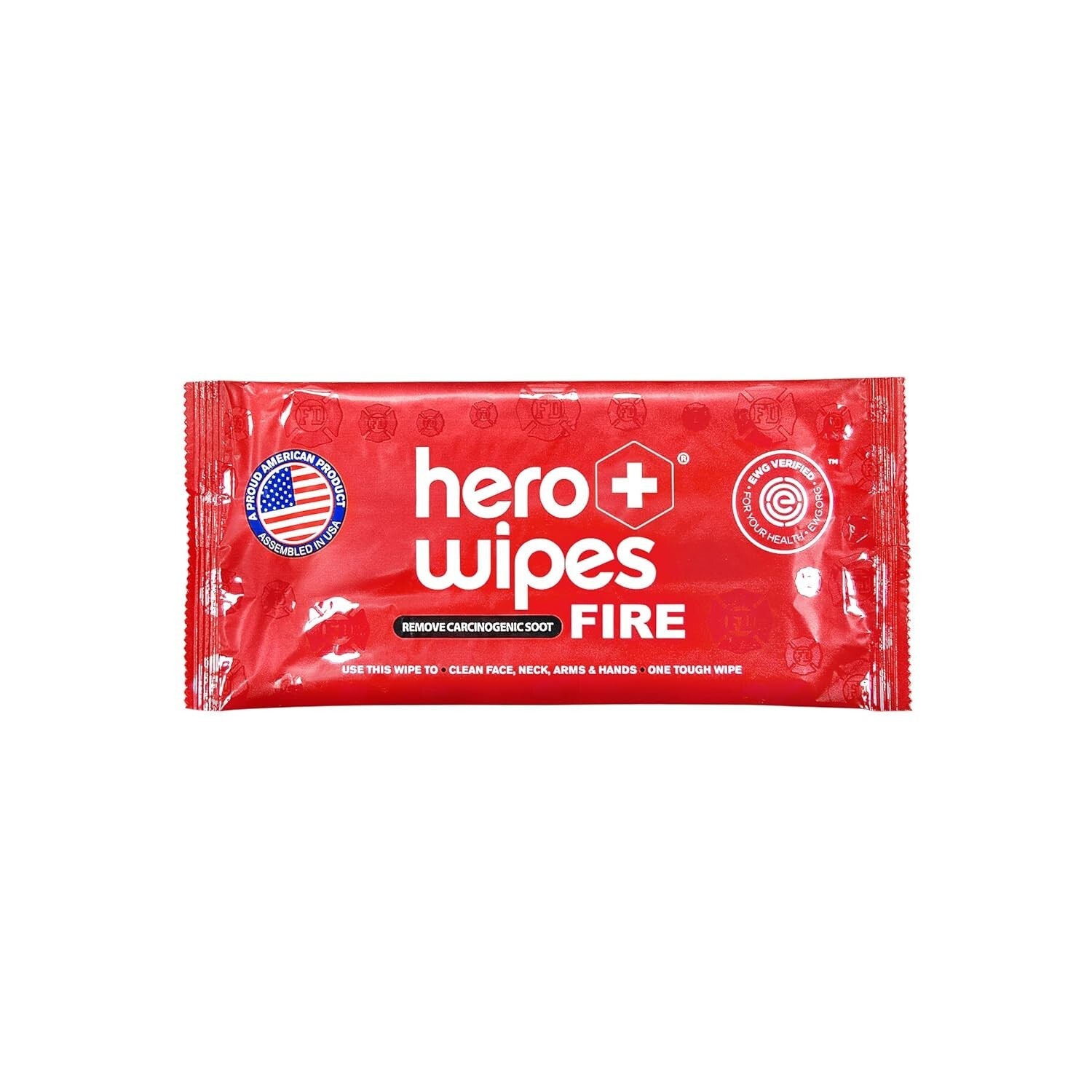 Portable Firefighter Wet Wipes - 10x9in, Alcohol-Free, 120 Individually Sealed