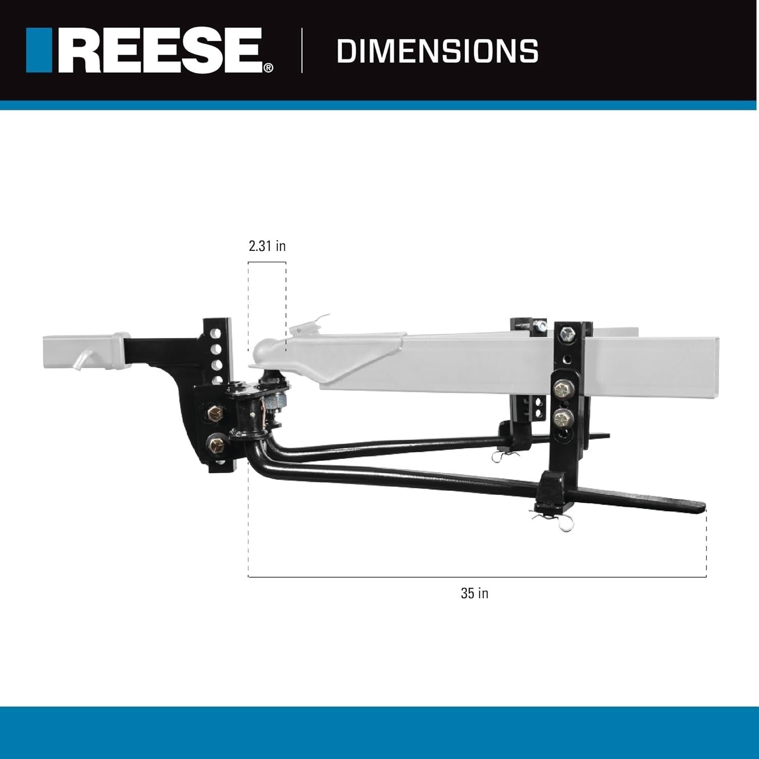Durable Weight Distribution Kit for Trailers - Easy Install & 11,500 lbs Limit