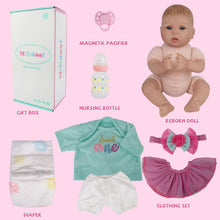 Load image into Gallery viewer, Handcrafted Reborn Baby Doll Girl - 18-Inch Soft Weighted Doll with Accessories