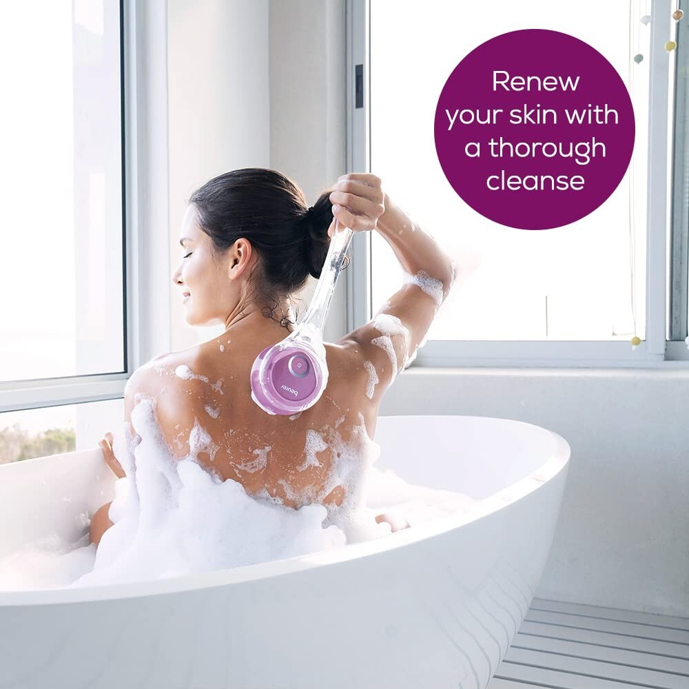 Electric Body Scrubber with Spinning Brush - Waterproof Exfoliation & Massage
